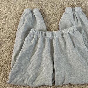 Classic Women's Gray Elastic-Waist Joggers